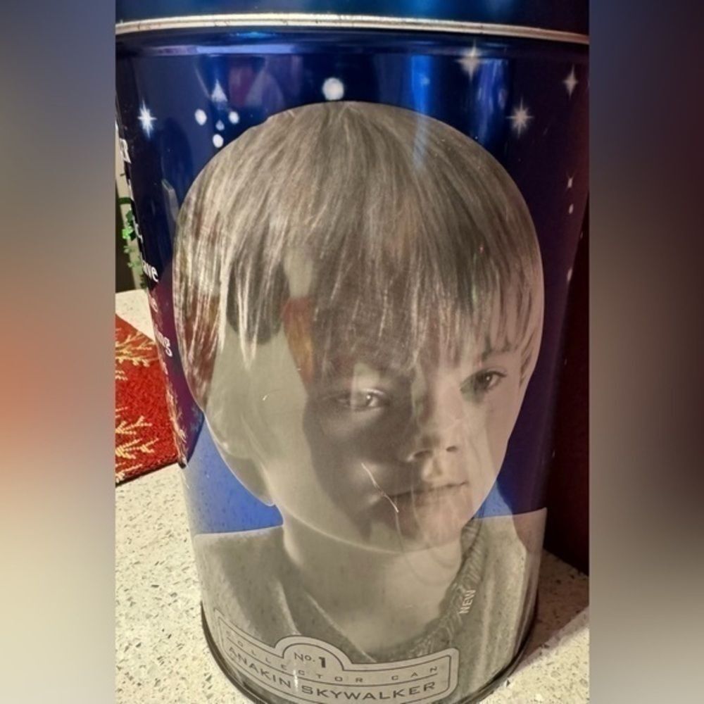 Pepsi-Cola Star Wars (The Phantom Menace) Cracker Jack Tin, 1/2 Gallon.​